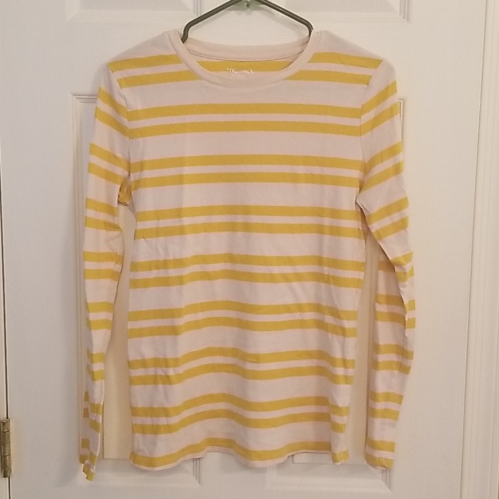 Cream and yellow striped shirt